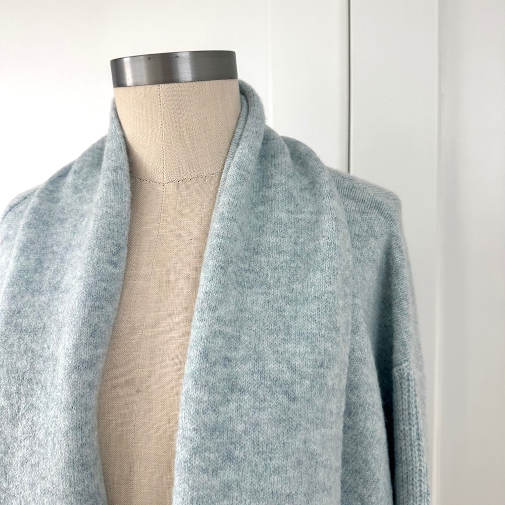 By Anthropologie Mariel Open-Front‎ Cardigan Sweater Light Blue NWT - Picture 5 of 8